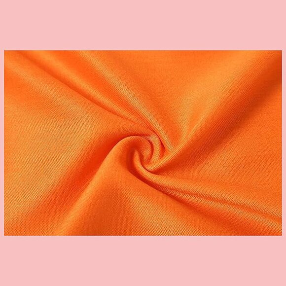 Large Soft Cashmere Silky Solid Shawl Wrap Scarf for Women-Orange - Picture 4 of 6
